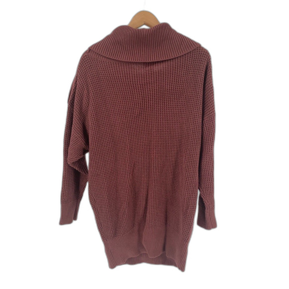 Express cowl neck brown long sweater medium NWT - Picture 2 of 8